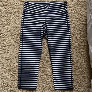 Athleta Striped Capri Tights